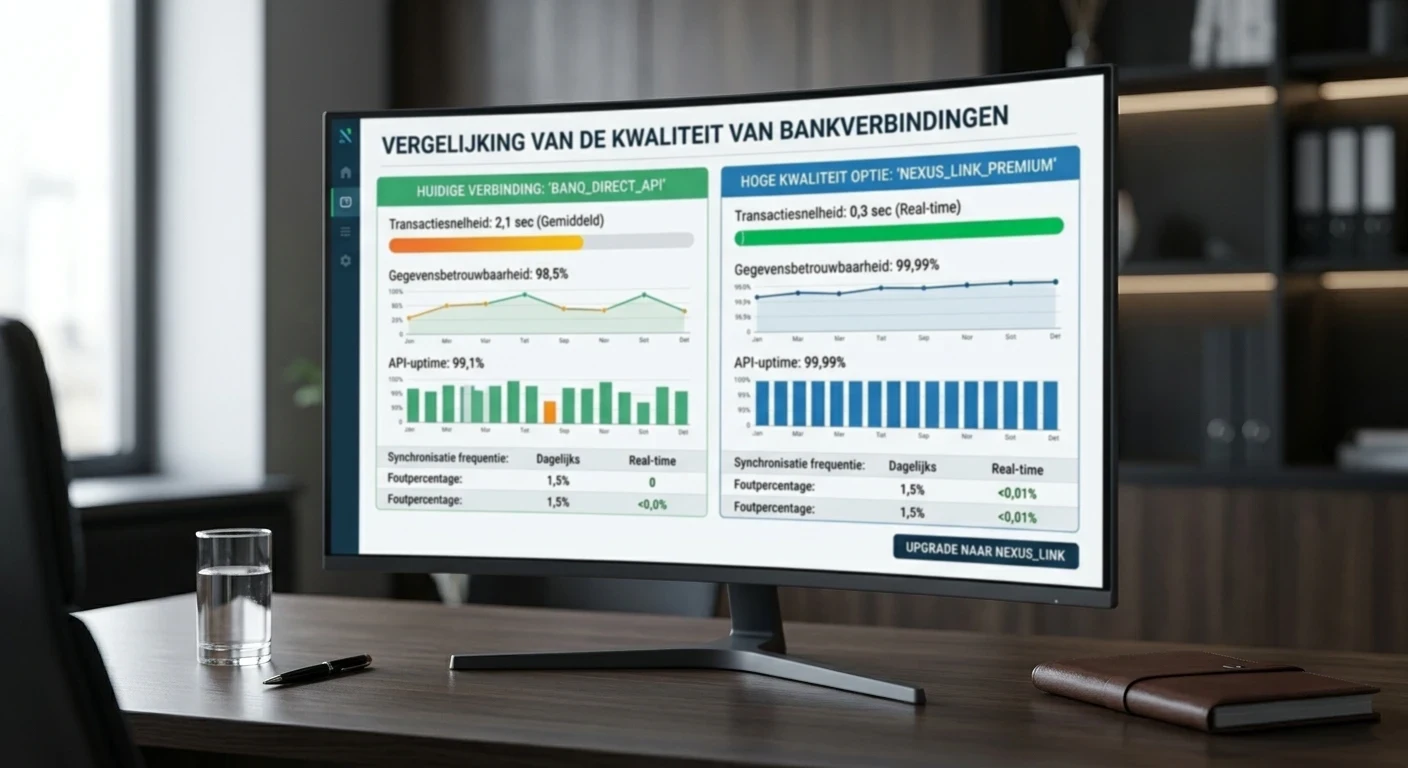 Verschil in kwaliteit tussen de koppelingen van banken