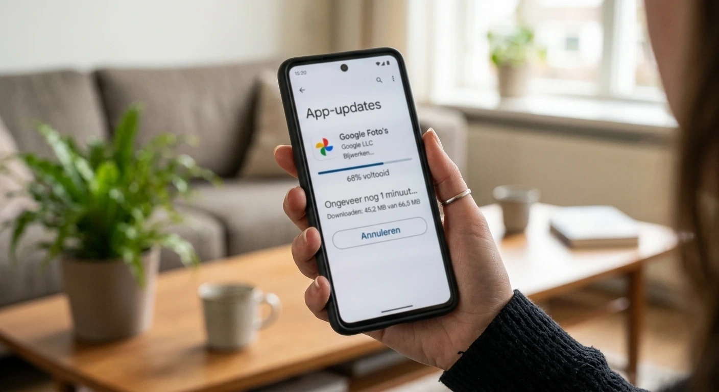 Bankapp actueel houden voorkomt vastlopers tijdens het bevestigen