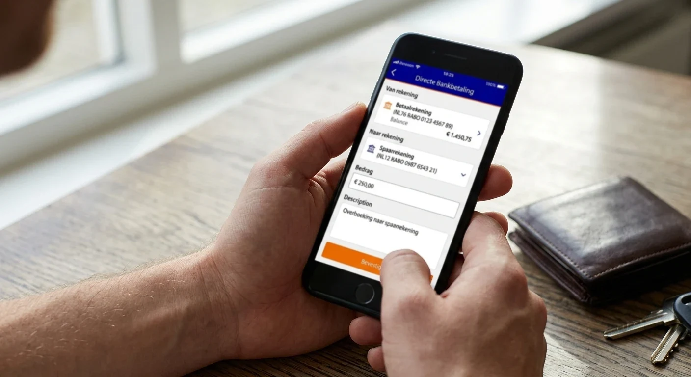 Rechtstreekse bankbetaling vanaf de eigen rekening
