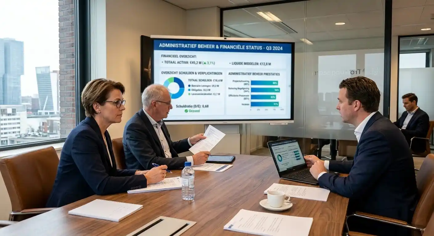 Beoordeling van bewind, achterstanden en financiële situatie