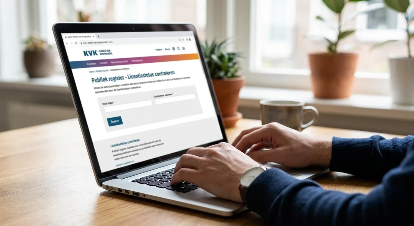Vergunningstatus van een aanbieder opzoeken in het openbare register