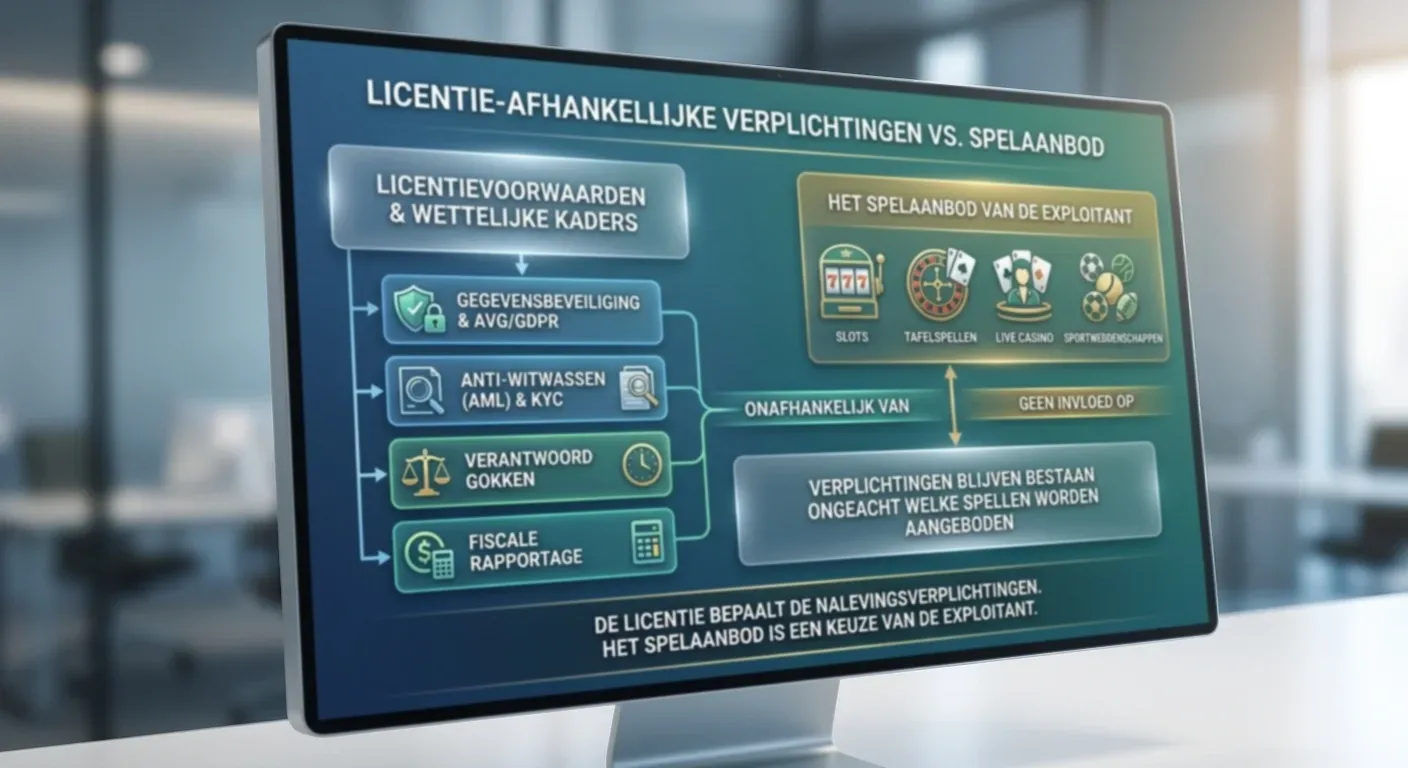 Verplichtingen die aan een vergunning hangen los van het spelaanbod
