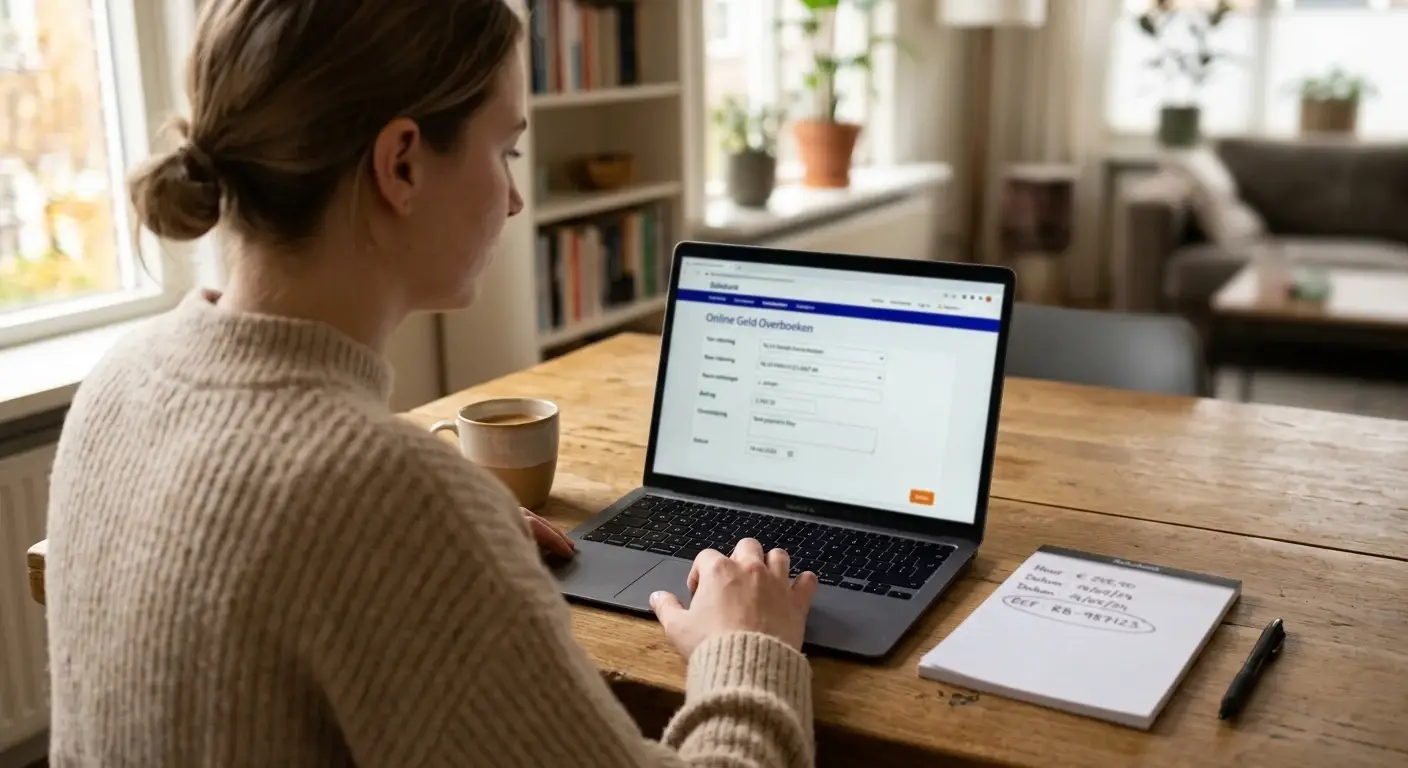 Een gewone overboeking als alternatief wanneer een bank ontbreekt