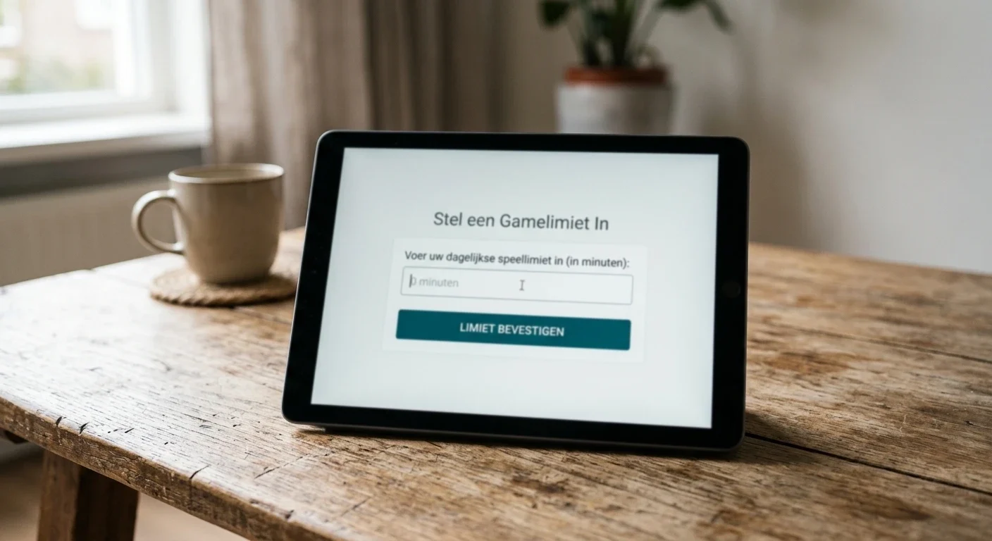 Speellimiet instellen in een neutrale omgeving zonder voorgevulde bedragen
