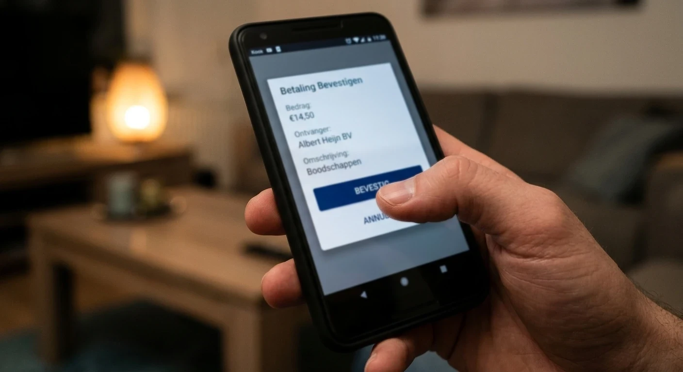 Toestemming geven voor een betaalopdracht binnen de eigen bankomgeving
