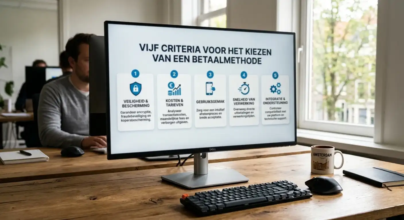 Vijf criteria op volgorde van gewicht