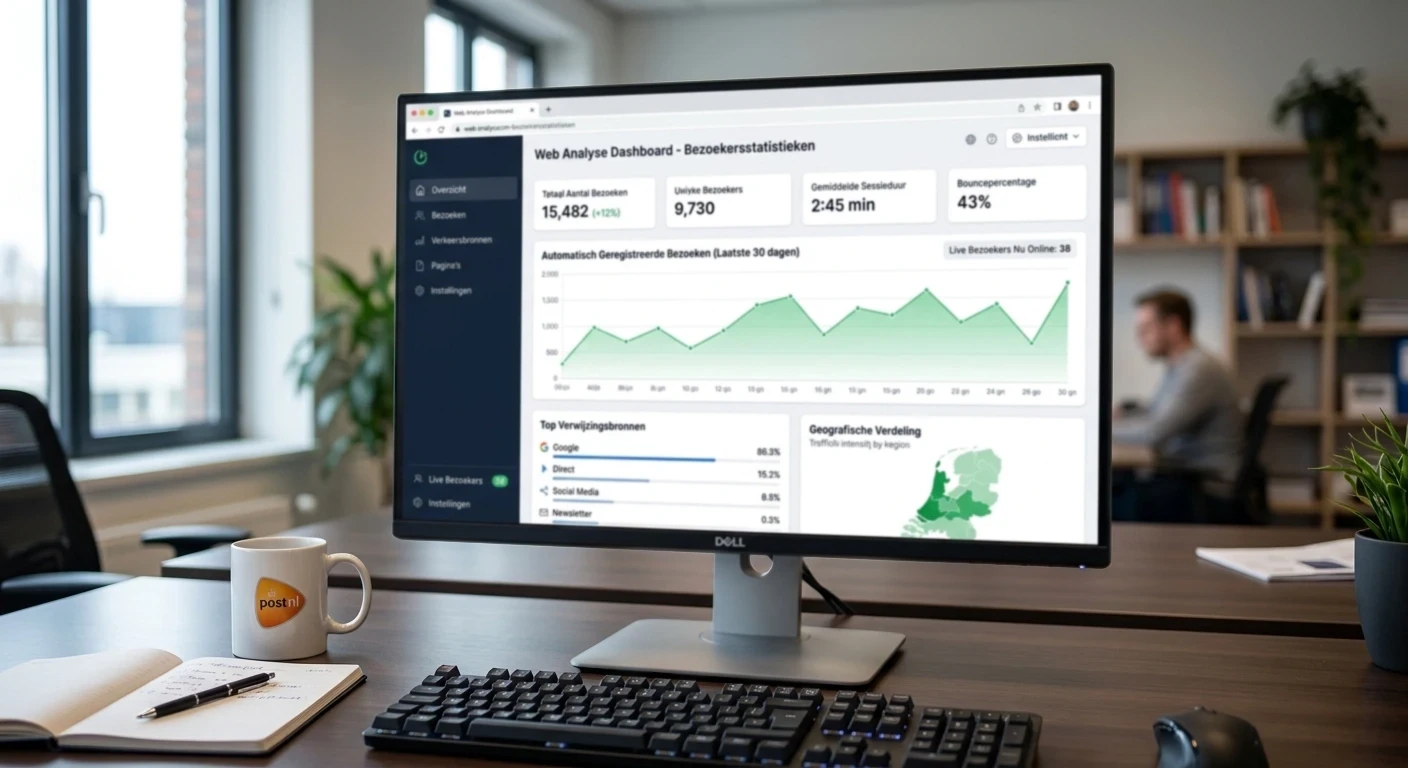Meting op basis van een panel dat websitebezoek automatisch registreert