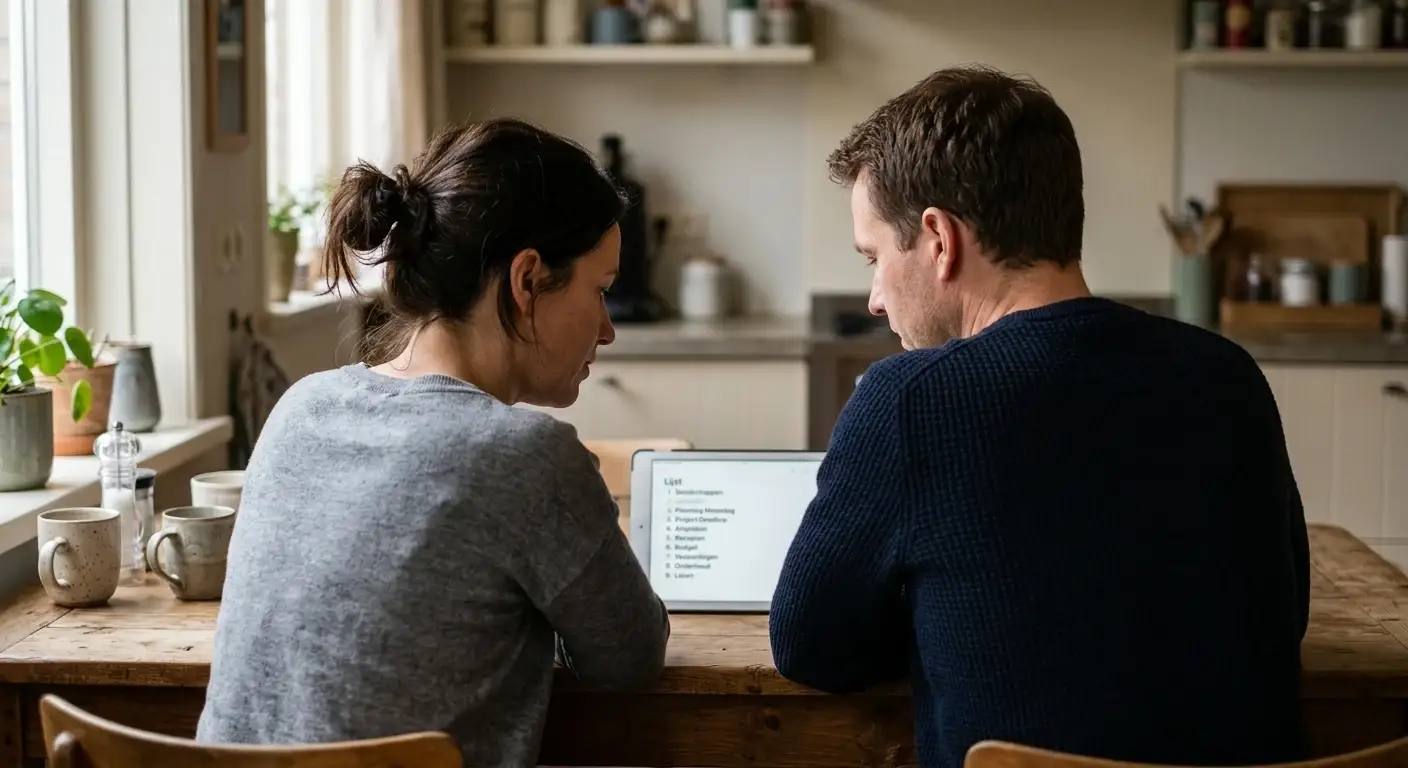 Gedeelde rekening waarop beide houders dezelfde regels zien
