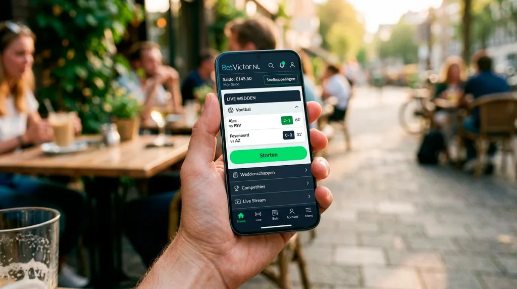 Trustly mobiele storting bij een bookmaker via smartphone