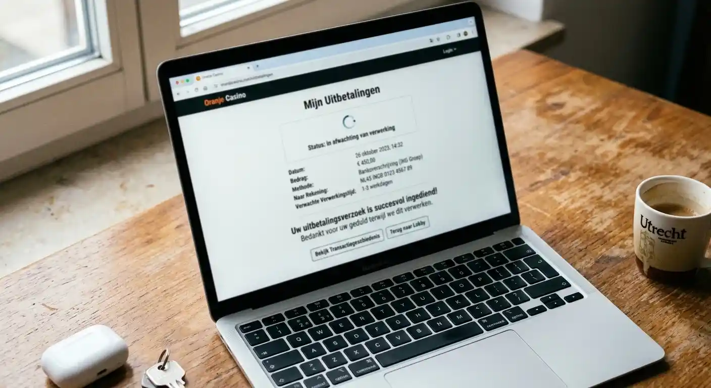 Wachten op een uitbetaling van een speelrekening naar de bankrekening